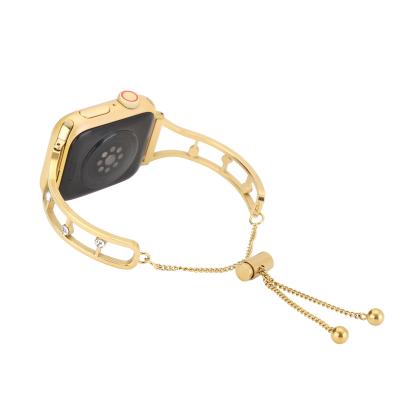 China Latest Style Slim High End Luxury Female Metal Loss For Apple Watch Wristband Bracelet for sale