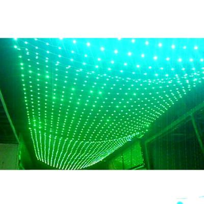 China Outdoor Decoration Transparent Led Flexible Mesh Curtain Display Led Curtain Lights Outdoor for sale