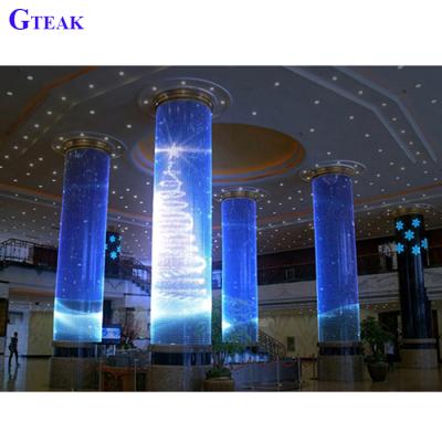 China Advertising transparent cheap fluctuating led curtain price for sale