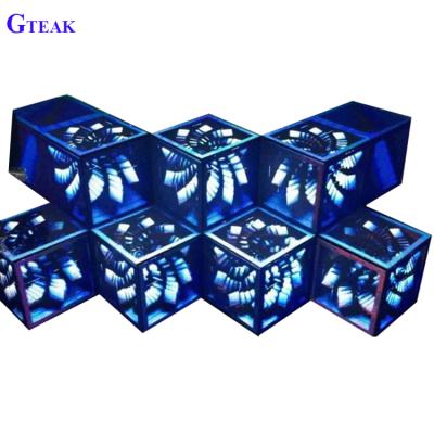 China Club 3D Full Color Led Effect DJ Booth for sale