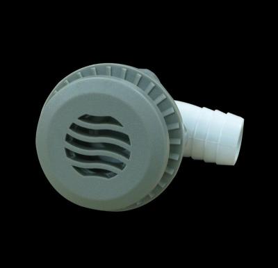 China Strainer Suction Spa Tubing Parts Hydraulic Air Gravity Spa Drain With 90 Degree Nut for sale