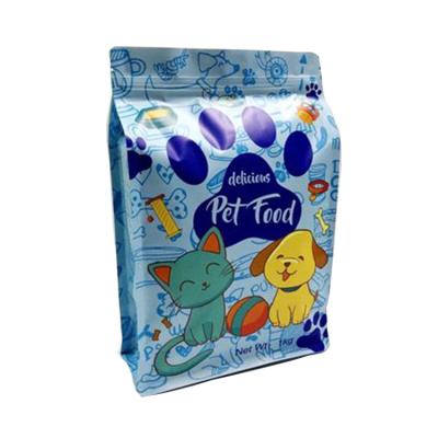 China Customized Biodegradable Side Gusset Top Up Ziplock Pet Food Packaging Bag Side Rack for sale