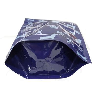 China Hot Sale Custom Barrier Rack Up Food Packaging Bag With Zipper For Pet Food for sale