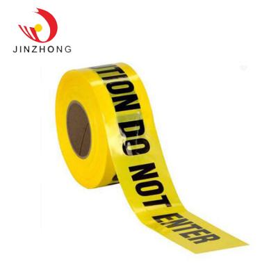 China Custom LDPE Barricade Security Barrier Caution Warning Tape Barrier Caution Warning Tape for sale