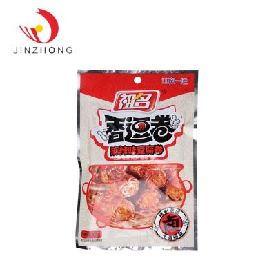 China Safety Custom Production Resealable Spicy Tofu 3 Side Seal Tea Bag For Food Packaging for sale