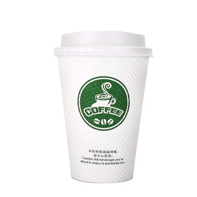 China Wholesale Eco-friendly Recyclable Doule-Layer Biodegradable Wall To Go Kraft Paper Coffee Cup For Hot Drink for sale