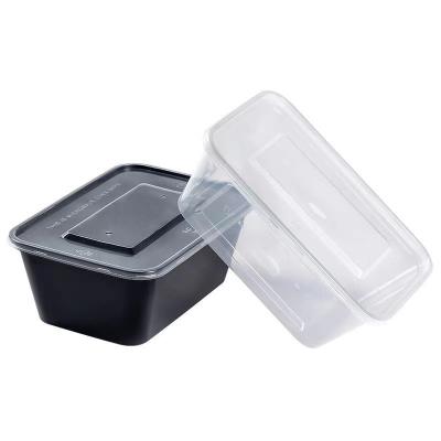 China 500ml Plastic Food Bowl Set Round Disposable Sushi Salad Plastic Bow Food Packaging for sale