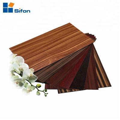 China Interior Wall Covering Cladding Auland Manufacturer Wood Texture Aluminum Composite Panel for sale