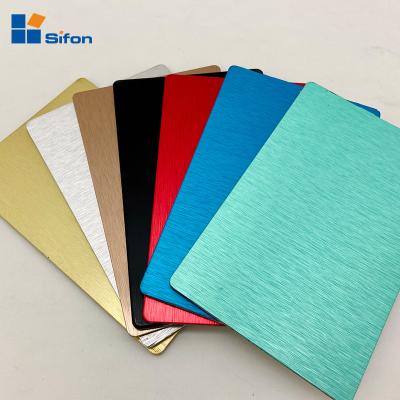 China AULAND Brush ACP Modern Fireproof Aluminum Composite Panel Wall Cladding Price for sale