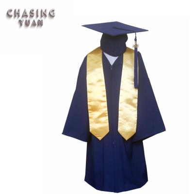 China School Clothes Kids Graduation Gowns And Hats And Stole Set for sale