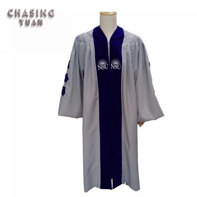 China Graduation Gown NSU College Customized Doctor Regalia for sale