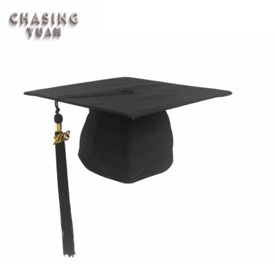 China Matte Black Kids Graduation Cap 2019 Modern With Tassel for sale