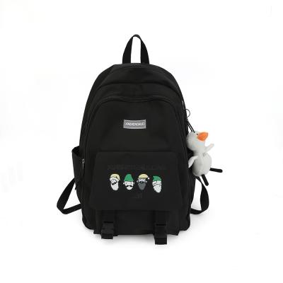 China Wear-resistant Student Backpack Fashion College Style High School Campus Korean School Bag for sale