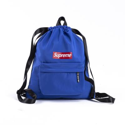 China Popular Cheap Style Blue Color Material Schoolbag Waterproof Backpack Polyester for sale