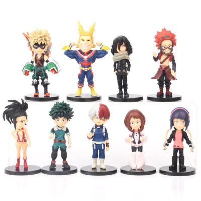 China Cartoon Toy Action Figures Japanese Anime Cartoon Boku No Academia Pvc My 9pcs/set for sale