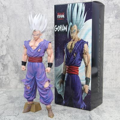 China Cartoon Toy Action Figures 39CM Anime Ornaments Dragon Balls Z GK Gohan Luminescent Character Model for sale