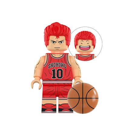 China Cartoon Toy Action Figures 8 Styles 4CM Anime Mini Figure Toys Cartoon Slam Dunk Akagi Takenori Rukawa Kaede Manga Figurine Gift Dolls for sale