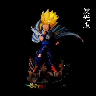 China Eco-friendly Material Action Figures Anime Drag-on Ball Super Saiyan 3 Gotenks Figure 16CM PVC Model DBZ Gotenkusu Figurines Collectible Toys For Chil for sale