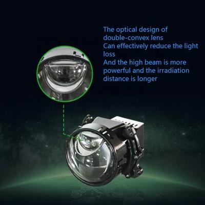 China Auto Light High Low H4 Projector Bi LED Lens Aluminum Bi Beam 90W 6000K 6000LM LED Headlight Bulbs Double Headlight Bulbs for sale