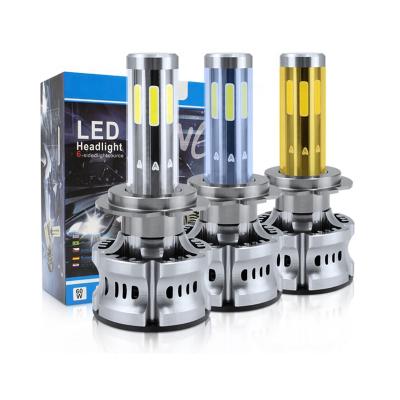 China Auto Headlight Bulbs 360 9005 9006 Lighting Cars 9007 H1 H4 H7 H11 9012 8sides Car Led Headlight NG for sale