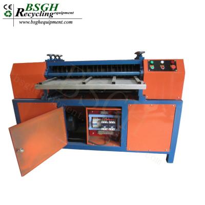 China BS-1200P scrap copper aluminum radiators recycling machine car radiator fin copper tube mining machine for copper 3000kg/day for sale