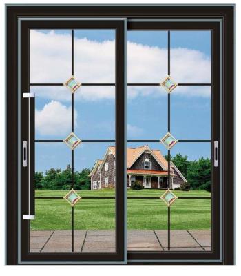 China House Aluminum Frame Sliding Windows Double Tempered Anodizing Surface for sale