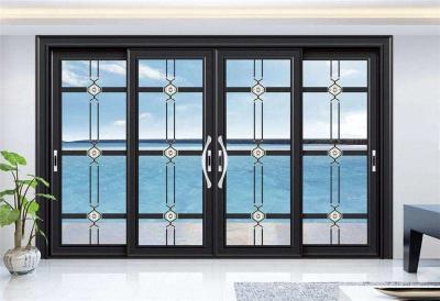 China High Performance Aluminum Frame Glass Door 1.6mm Basic Wall Thickness for sale