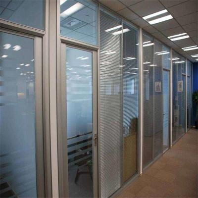 China Anti Corrosion Aluminum Office Partition Double Glazing For Individually Space for sale