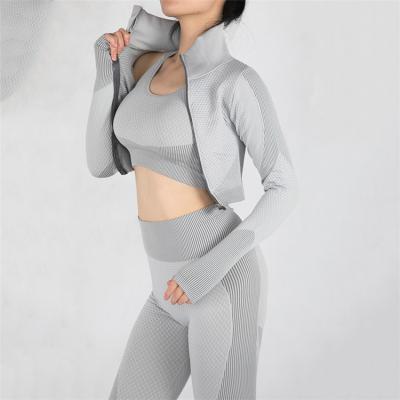 China ACTIVE STRETCH China Wholesale Workout Sportswear Sports Wear Suits Clothes Slim Sets For Woman Yoga Cloths Set for sale