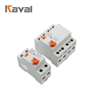 China B 6ka 63a circuit breaker KAYAL residual high standard plastic silver copper current rccb 4 pole for sale