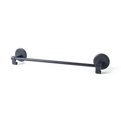 China With Wall Mounted Single Hook Towel Rack Rod Iron Pipe Painting Thickened Single Rod Black High Quality Towel Rack for sale