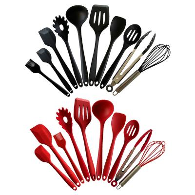 China 10 Kitchen Tools Heat Insulation Spoon And Shovel Set Silicone Kitchen Sustainable Set for sale