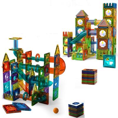 China Selling toy colorful tiles building blocks magnetic toy top magnetic educational toy building block the toy set for sale