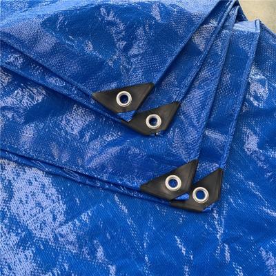 China 4*5m 120g Tarp Blue pe Tarpaulin Sheet for Canopy, Truck, Roof, Tent, Boat or Pool Cover for sale