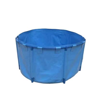 China Durable Foldable Square and Round PVC Tarpaulin Fish Farming Pond Tank for sale