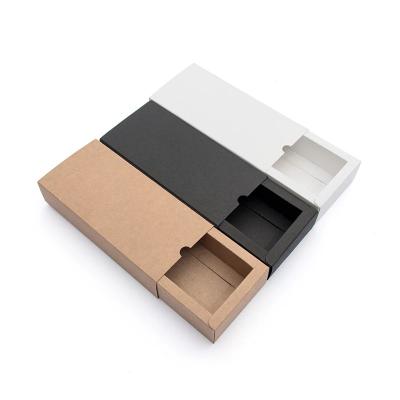 China Recycled Materials Packaging Paper Cardboard Gift Box Festival Party Jewelry Small Box Chocolate Candy Slider Packaging for sale