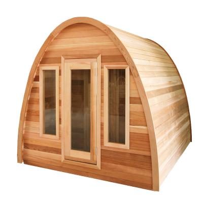 China Canada Hot Selling Computer Control Panel Outdoor Solid Wood 4-6 Person Sauna Room for sale