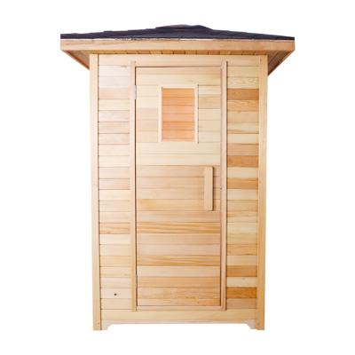 China Home High Quality Luxury Wooden Non-glue Computer Control Panel Fashion Outdoor Steam Sauna for sale