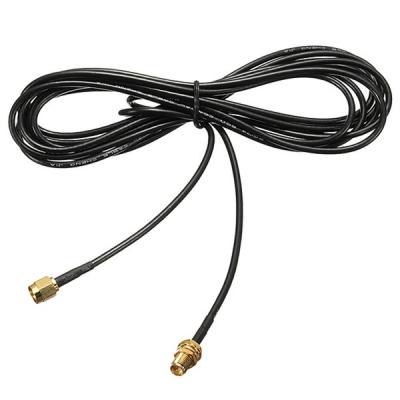 China RF Antenna RF Cable Assembly RG174 RP SMA Male To Female Coax Jumper Pigtail RP SMA RF Coaxial Cable for sale