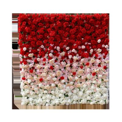 China Banquet Party Handmade Hot-selling Wedding Mounted Shades Artificial Flowers Wall for sale