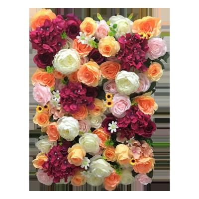 China Modern 3d Roll Flower Wall Hanging Decoration Panels Flower Wall Wedding for sale