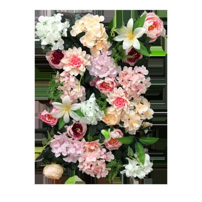 China Wholesale hot-selling hand made silk wedding backdrop display 40*60 3d flowers orange wall for sale