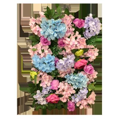 China Wholesale hot-selling hand made blue wedding decoration artificial flowers 40*60 wall for sale