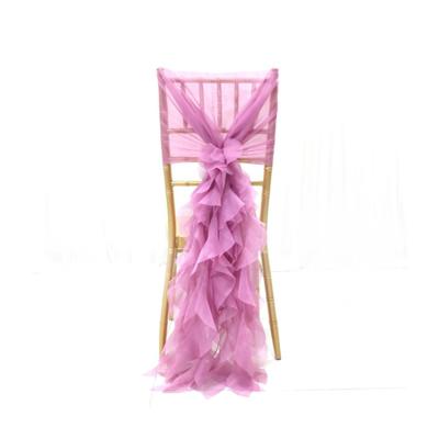 China Decorative Banquet Party Chair Sashes Spandex Chair Bow Sash Disposable Wedding Elastic for sale