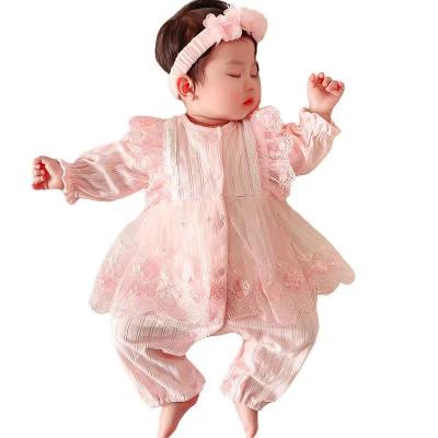 China Anti-pilling Infant Babies' Birthday Dress Romper Baby Jumpsuit Baby Shower Dresses for sale