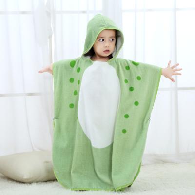 China 2019 Autumn Springs Portable Cotton Baby Hooded Towel With Cartoon for sale