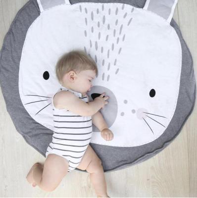 China PASSIONATE Baby Cotton Play Blanket Lace Baby Crawling Mat Kids Room Decoration Carpet for sale