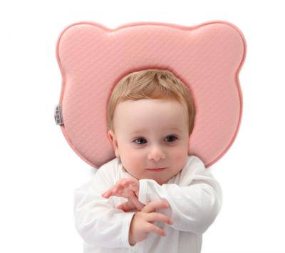 China Memory Baby Head Shaping Pillow For Newborn Baby Infant Pillow / Soft Memory Foam Prevents Flat Head for sale