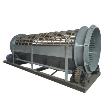 China Building Material Shops New Style Portable Rotary Drum Screen Machine Industrial Drum Screen Trommel Sieve for sale