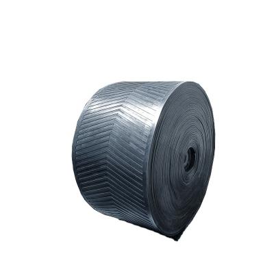 China High Efficiency Pattern Rubber Transmission Conveyor Belt Chevron Rubber Conveyor Belt for sale